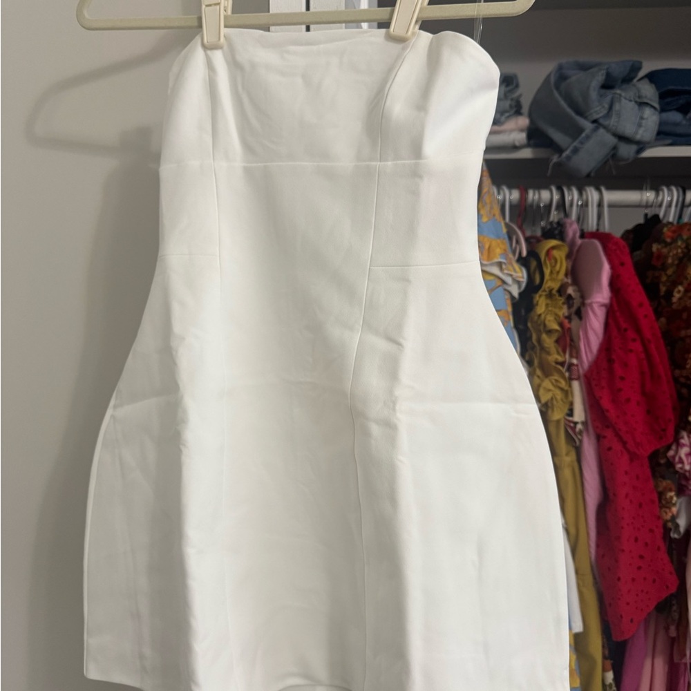 White Mini Dress - Picture 3 of 4